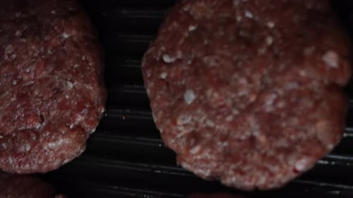 Process of Preparing Classic American Burger Recipe Taste American Cuisine