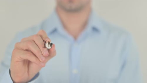 Adult Writing Infrastructure on a Glass Surface