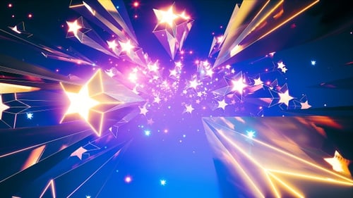 Fond d'étoiles filantes