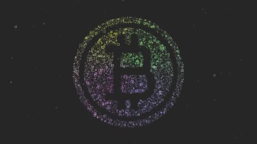 Partículas Logo Bitcoin