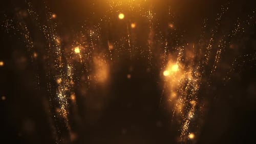 Golden Particles Shiny Loop Seamless 4k 04