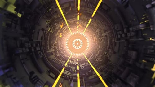 3D Sci-Fi-Tunel V43