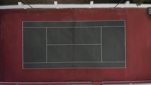 Video of top view of tennis court