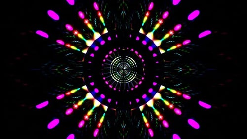 Animação 3D em loop HD. Linhas de neon abstratas se movem no espaço. Fundo futurista. Tráfego neon