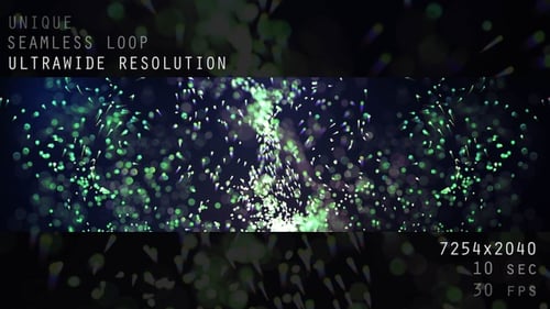 Clear Green Particles