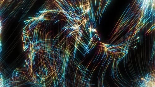 Abstract Particles Trails Loop