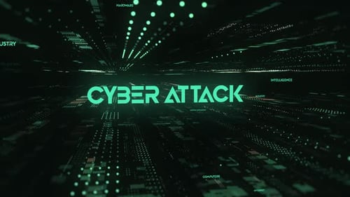 Sci Fi Digital Data Word Cyber Attack