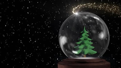 Christmas snow globe