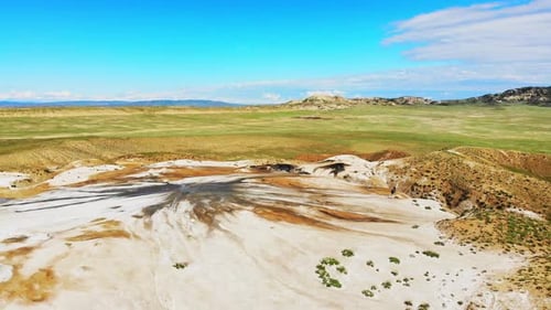 Revealing View Beautiful Textures On Mud Volcanoes