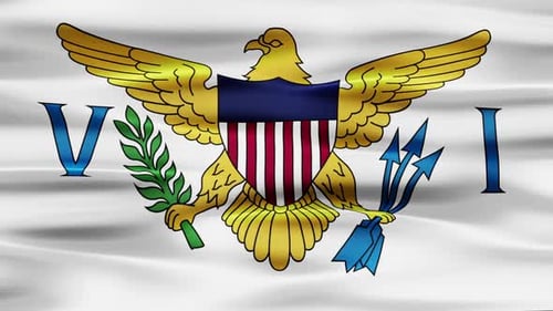 Us Virgin Islands Flag Waving