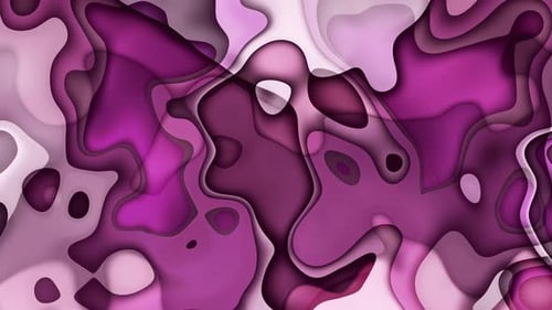 Abstract Layered Purple Fluid Shapes Background Animation Loop