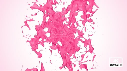 Strawberry Milkshake Splash Collision