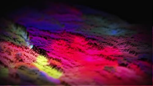 Vibrant Abstract Fluid Particles Motion Background
