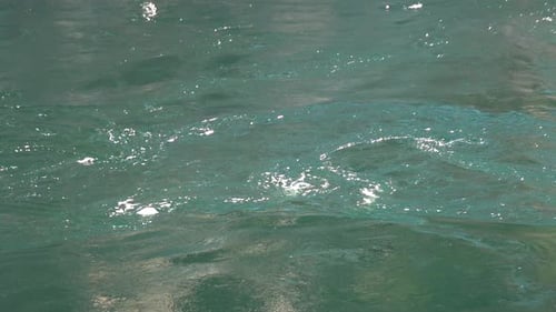 Flowing River Water on a Bright Day