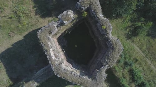 Aerial view of a tower
