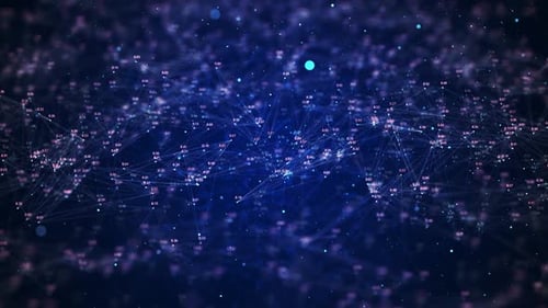 Futuristic Abstract Data Network Loop Background