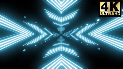 Colorful Endless Neon Tunnel Pack 4k
