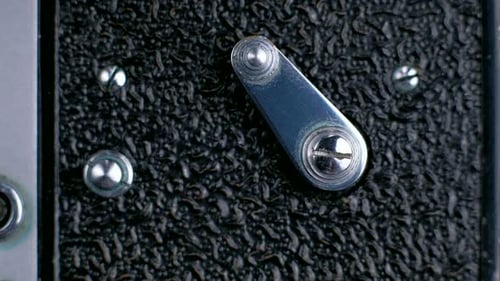 Finger Moves Camera Lever Macro Shot