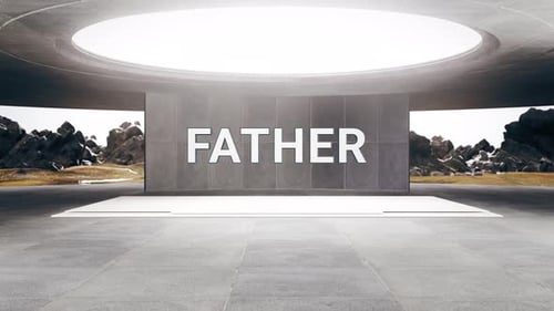 Futuristic Text Reveal Animation in Modern Concrete Environment