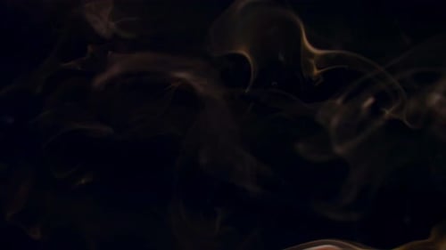 Smoke Billowing on a Black Background