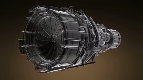 Turbine mit Strahltriebwerk