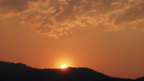 Sunrise and sunset timelapse high definition footage on golden hour.