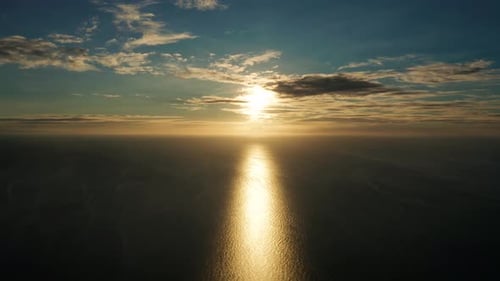 Sunset Over the Sea