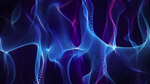 futuristic abstract wave technology background with multicolor light digital effect business concept