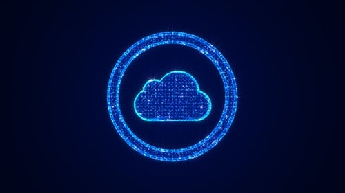 I Cloud Icon Hologram