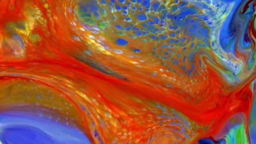 Abstract Colorful Invert Paint Exploding Texture