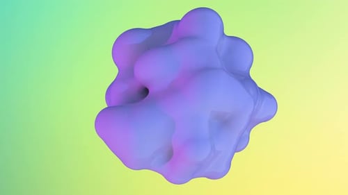 3D Blue Metaballs Minimalistisches Titelbild