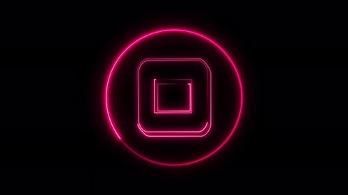 Glowing neon font. pink color glowing neon letter. Vd 486