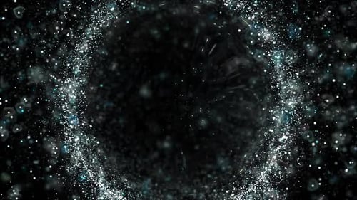 Silver Glitter Particles And Halo Valentine's Day Overley