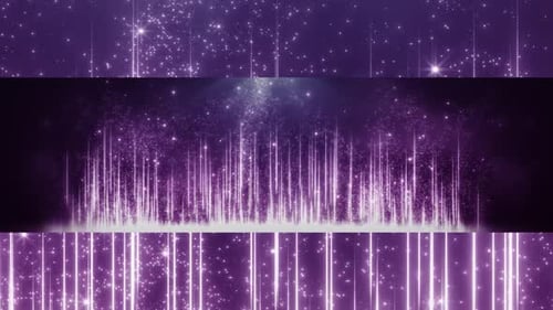 Digital Stars Purple Shine Widescreen Background