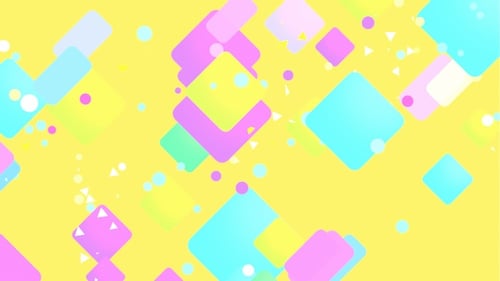 Abstract Colorful Geometric Shapes Animated Background