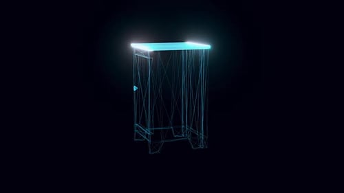 Small Furniture Hologram Rotating Hd