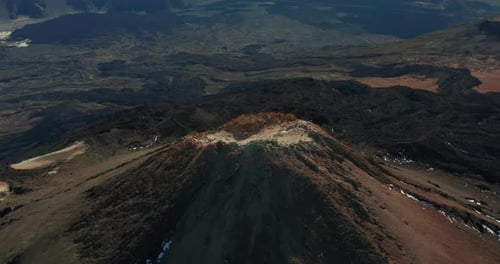 Aerial View of Teide Volcano, Tenerife, Canary Islands, Spain.