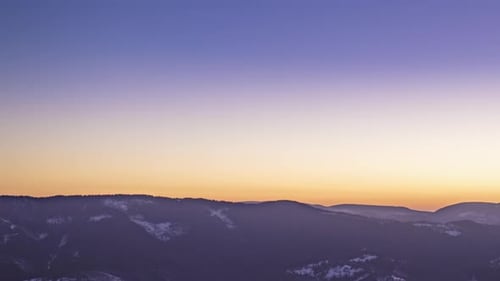 View in Sunrise Winter Mountain Timelapse