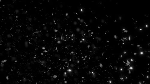 Realistic Falling Snow and Snowflakes Overlay