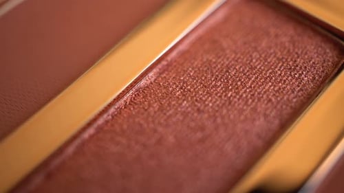 Close Up of Bronze and Brown Eyeshadow Palette