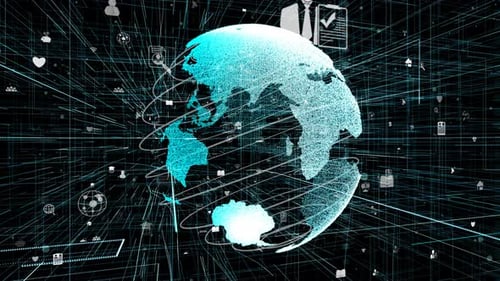 Global Online Internet Network and Internet of Things IOT Concept