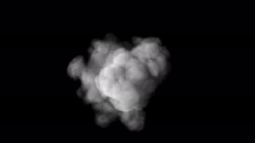 Realistic White Smoke Burst Animation for Transitions