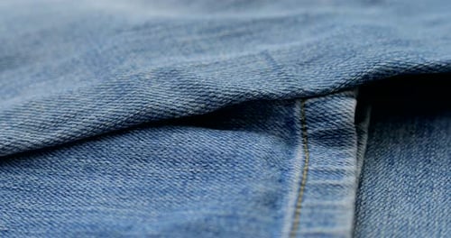 Blue denim close up