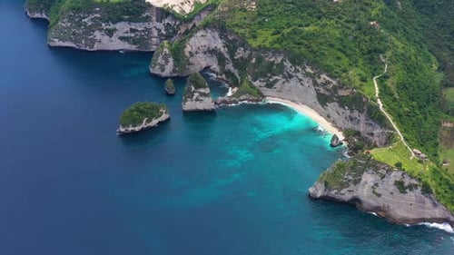 Kelingking beach, Nusa Penida, Bali, Indonesien