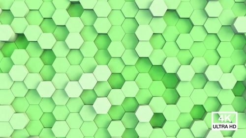 Grüner hexagonaler Hintergrund