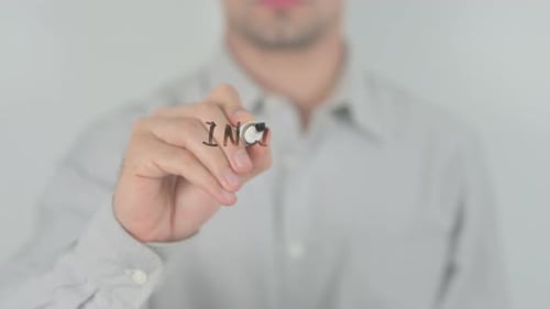 Person Writes Incident Management on Clear Surface