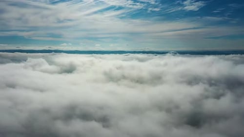 Aerial View of Clouds under Blue Sky