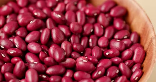 Kidney Beans in a Bowl Rotating Close Up