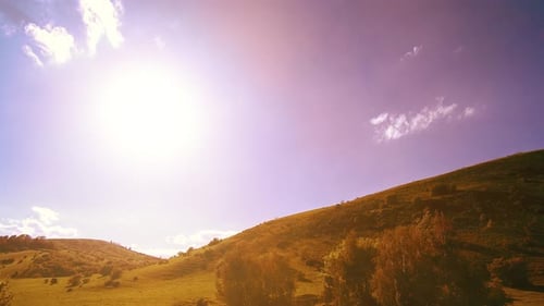 UHD Mountain Meadow Timelapse at the Summer