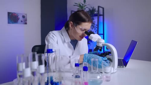 Scientist is Happy with Successful Experiment